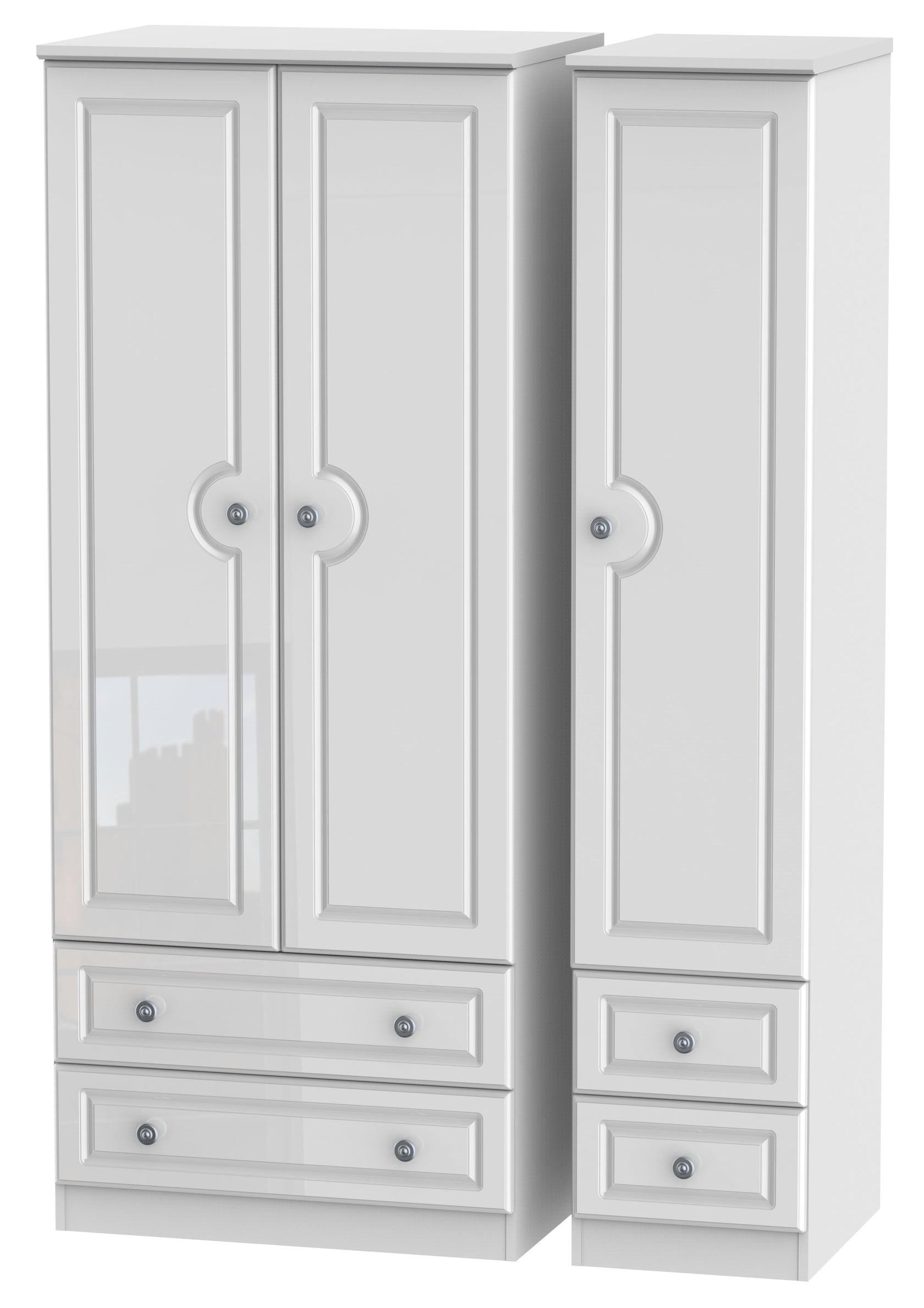 Windsor 3 Door 4 Drawer Wardrobe