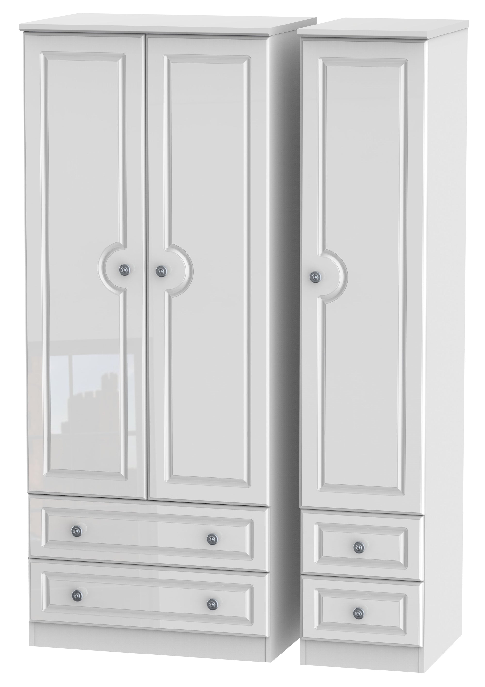 Windsor 3 Door 4 Drawer Wardrobe