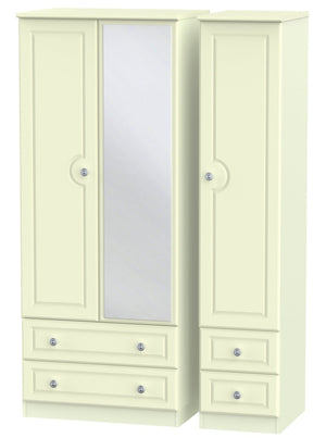 Windsor 3 Door 4 Drawer Mirror Wardrobe