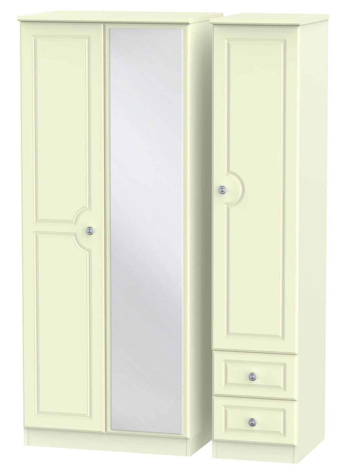 Windsor 3 Door 2 Right Drawer Mirror Wardrobe