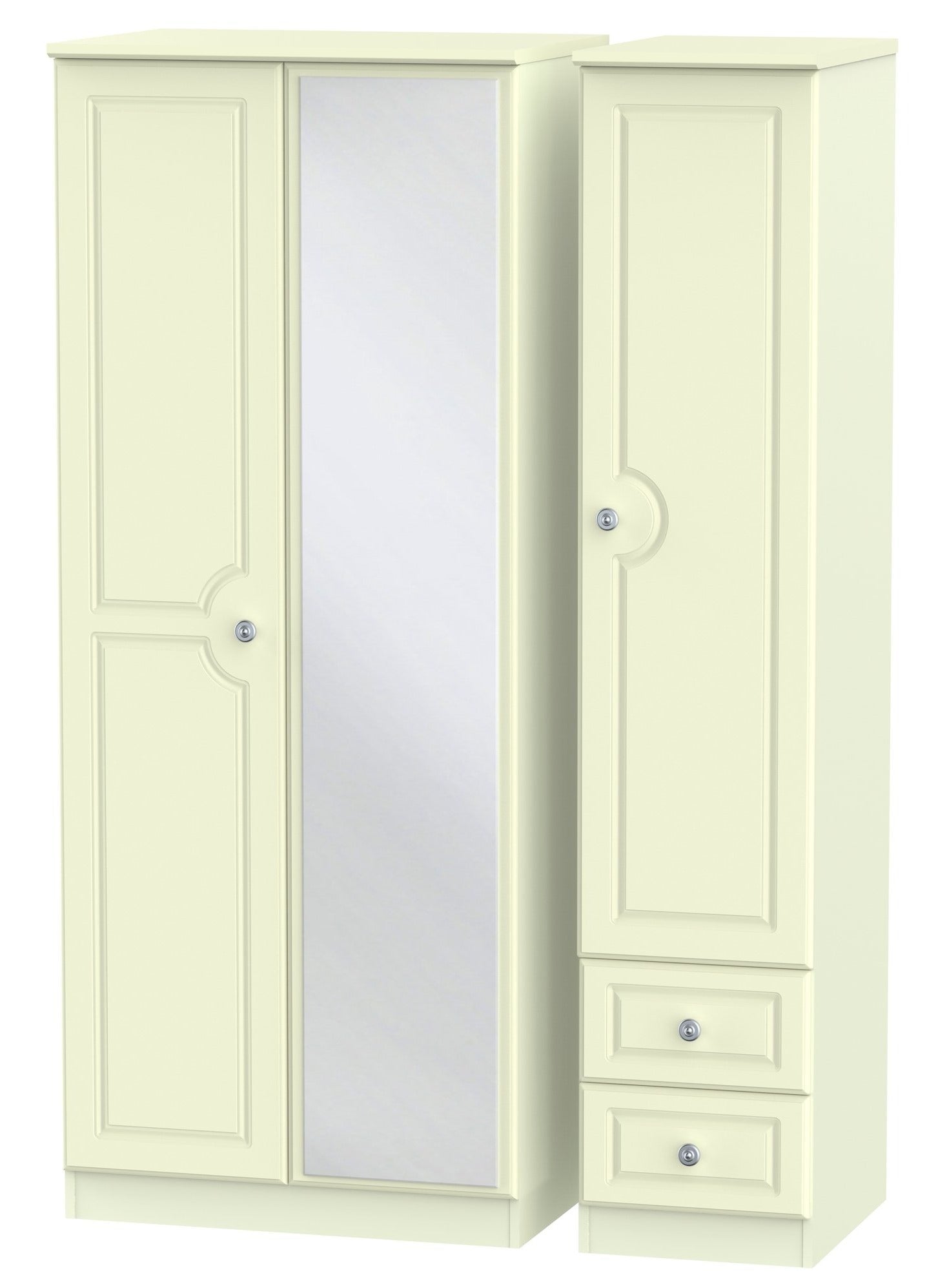 Windsor 3 Door 2 Right Drawer Mirror Wardrobe