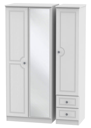 Windsor 3 Door 2 Right Drawer Mirror Wardrobe