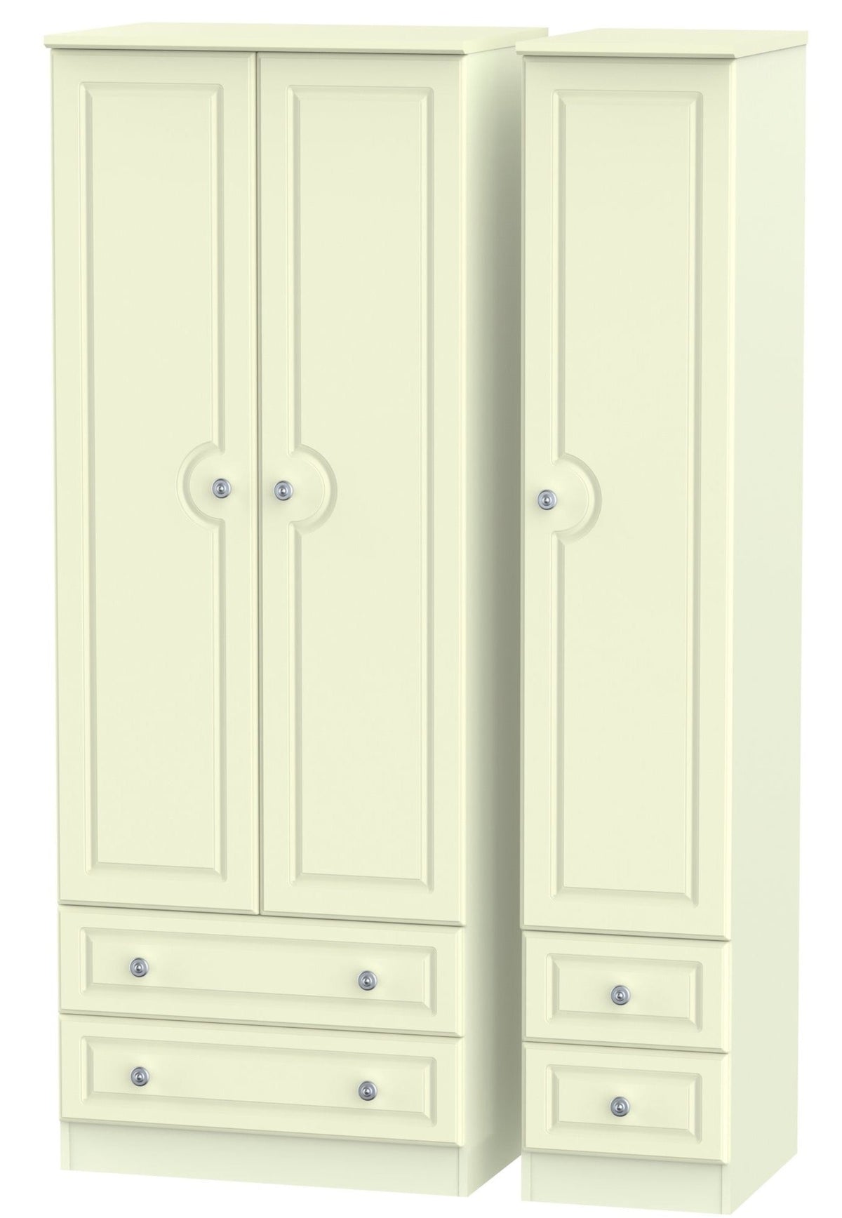 Windsor 3 Door 4 Drawer Tall Wardrobe