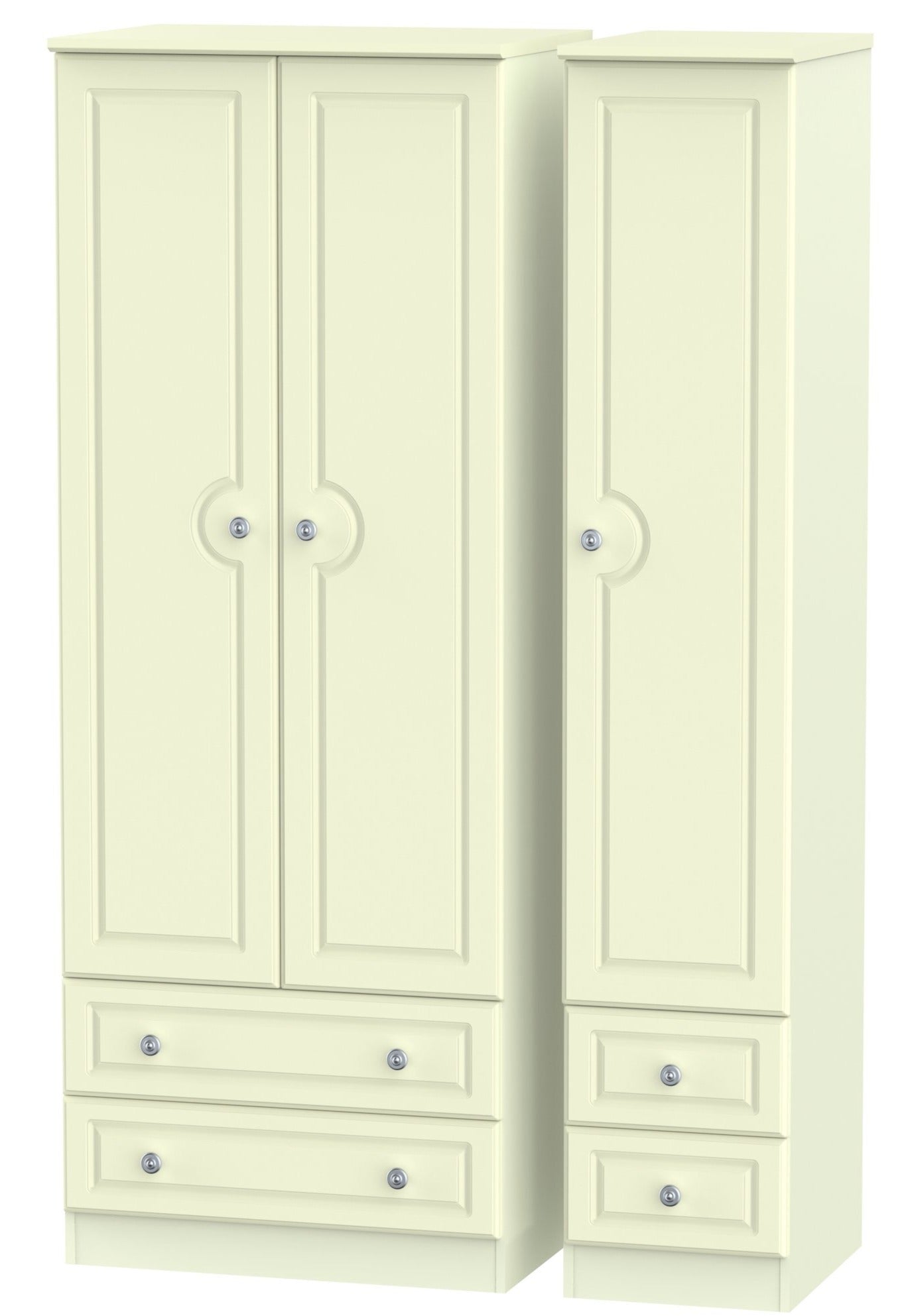 Windsor 3 Door 4 Drawer Tall Wardrobe