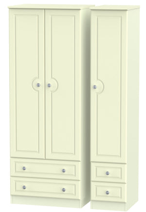 Windsor 3 Door 4 Drawer Tall Wardrobe