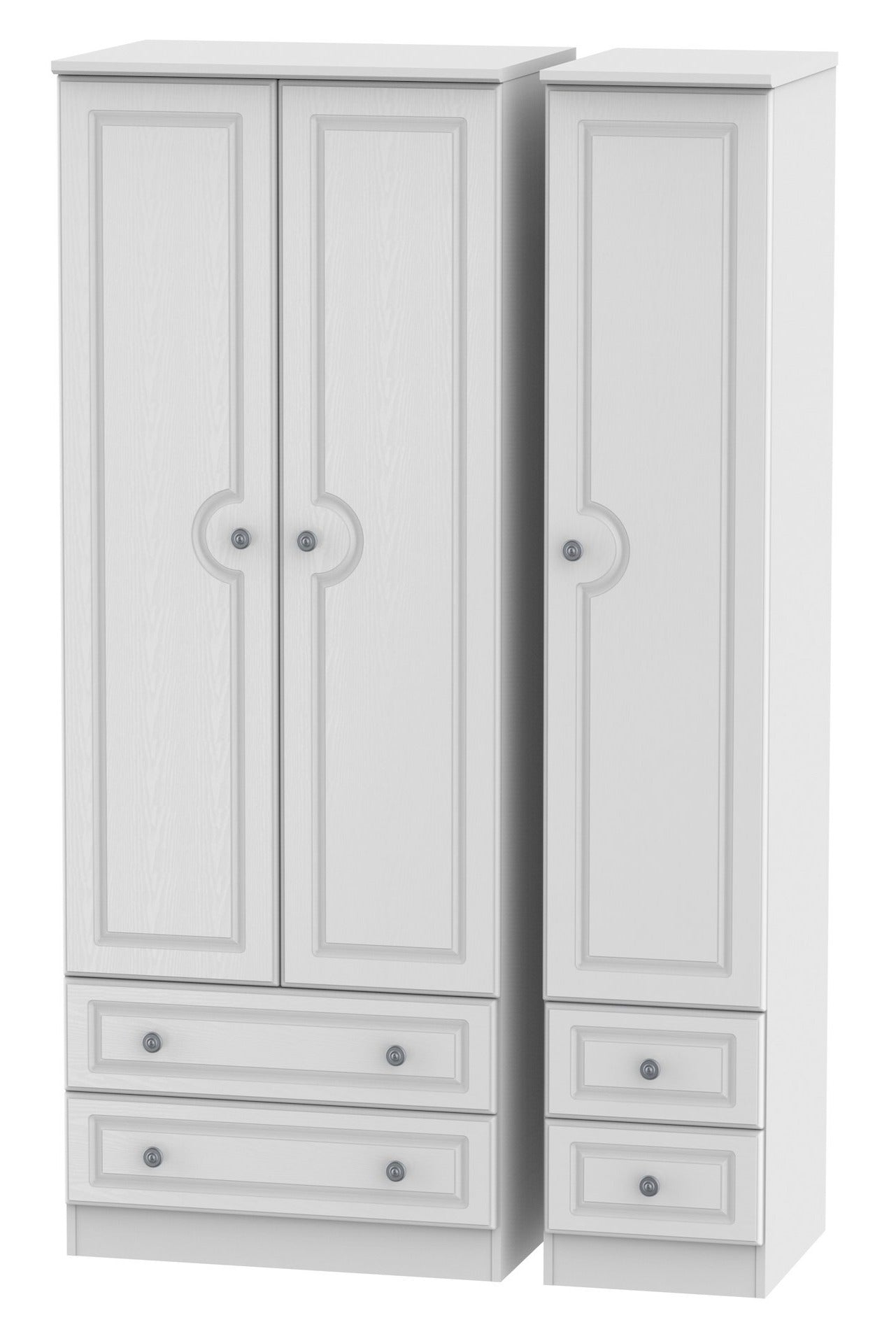 Windsor 3 Door 4 Drawer Tall Wardrobe