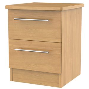 Nottingham 2 Drawer Bedside Cabinet