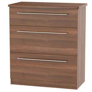 Nottingham 3 Drawer Deep Chest Of Drawers