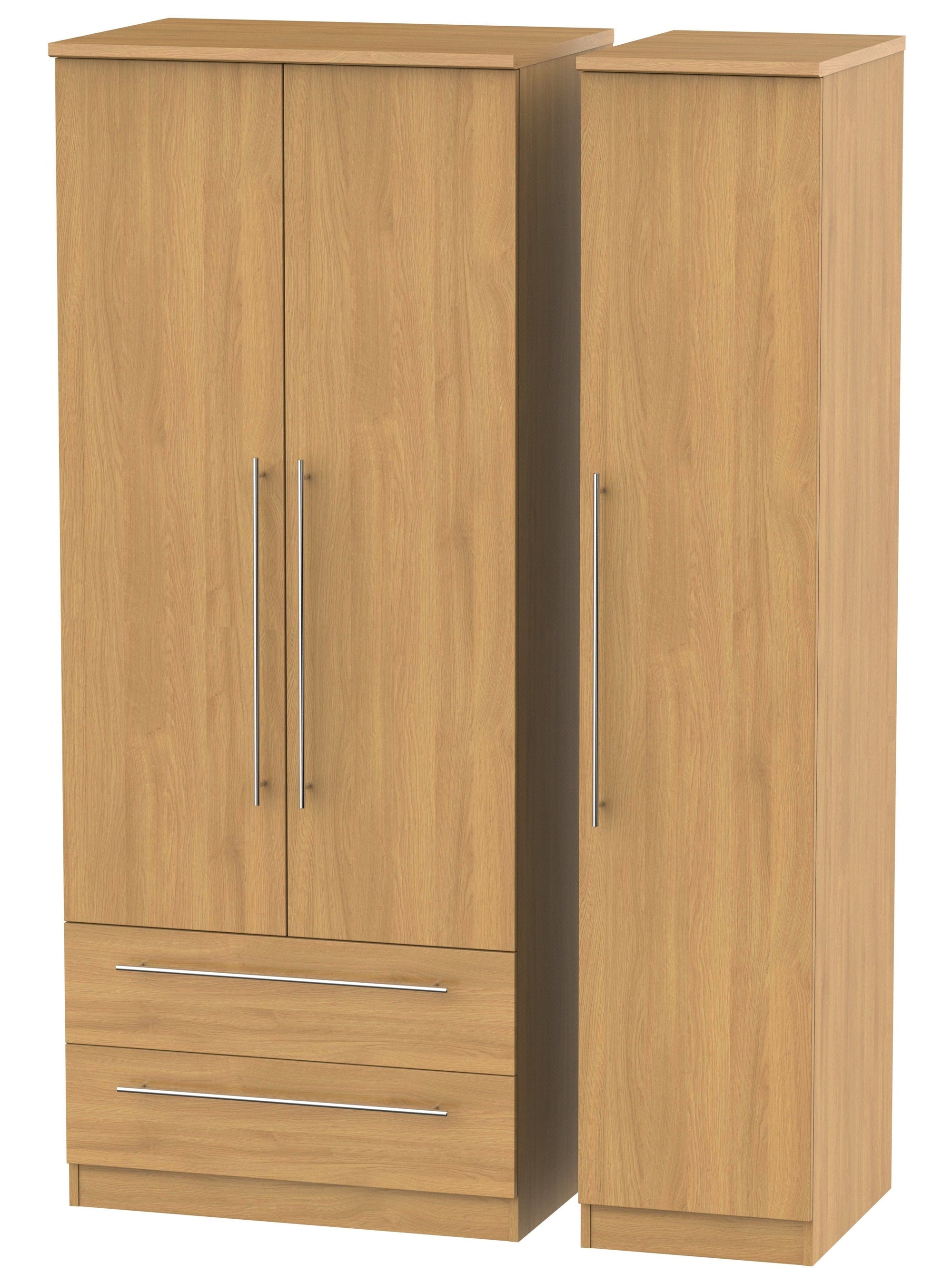 Nottingham 3 Door 2 Left Drawer Wardrobe