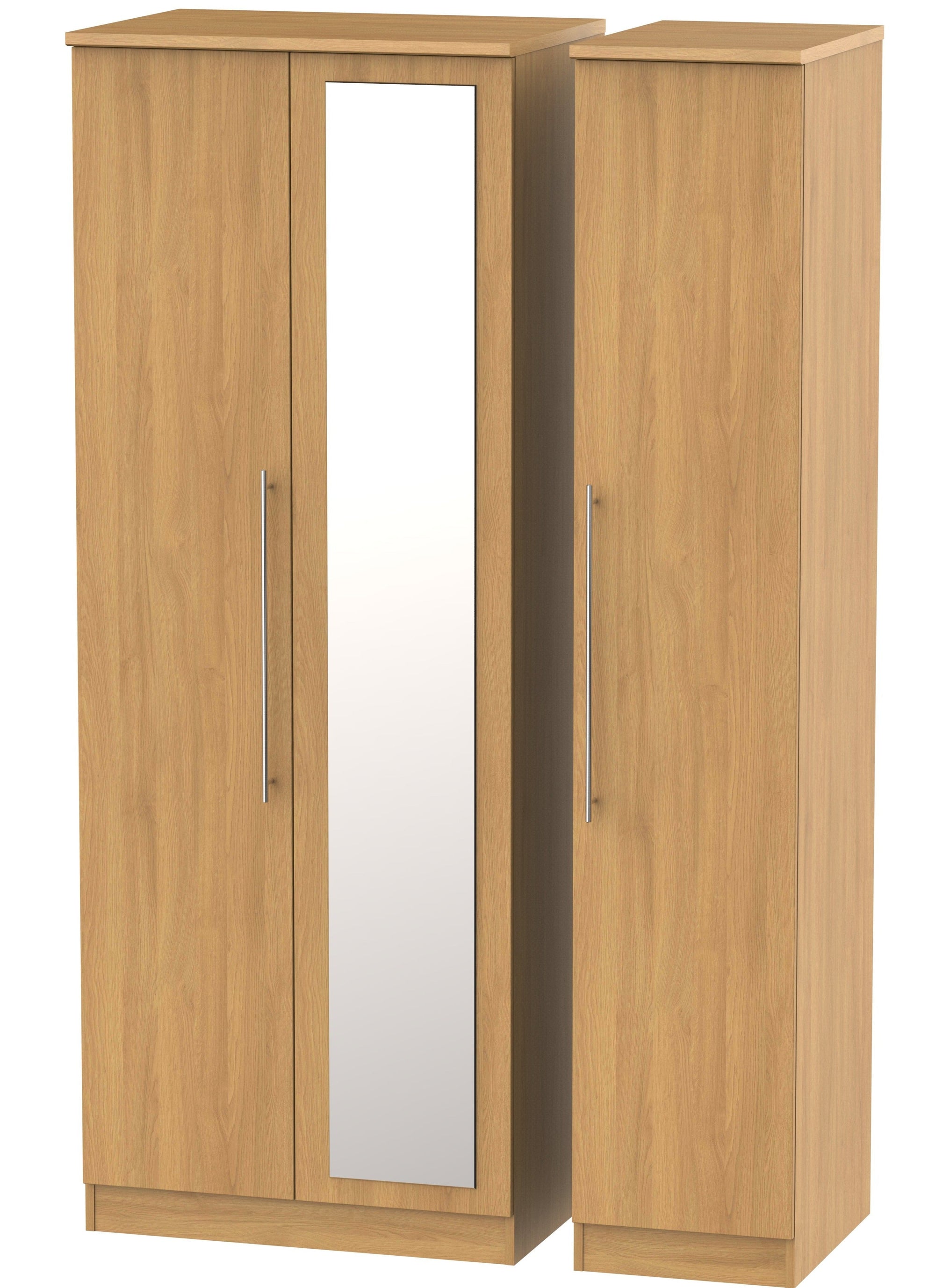 Nottingham 3 Door Tall Mirror Wardrobe