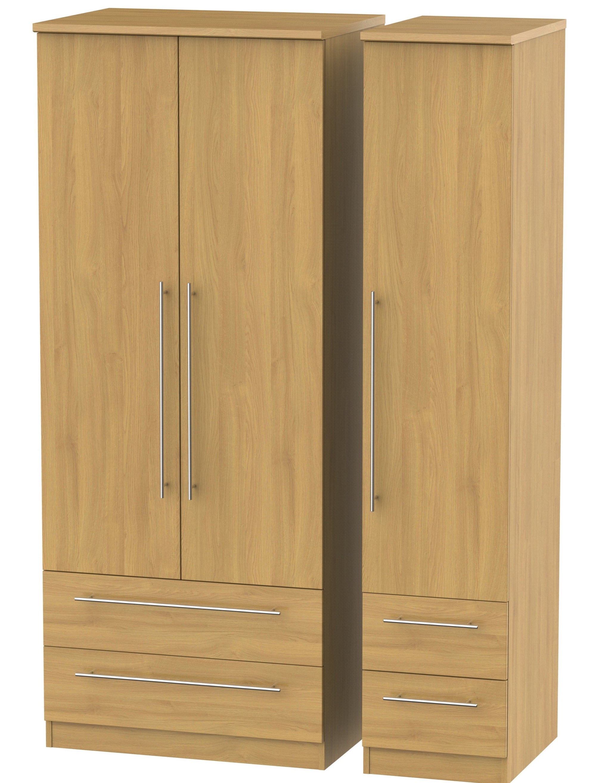 Nottingham 3 Door 4 Drawer Wardrobe
