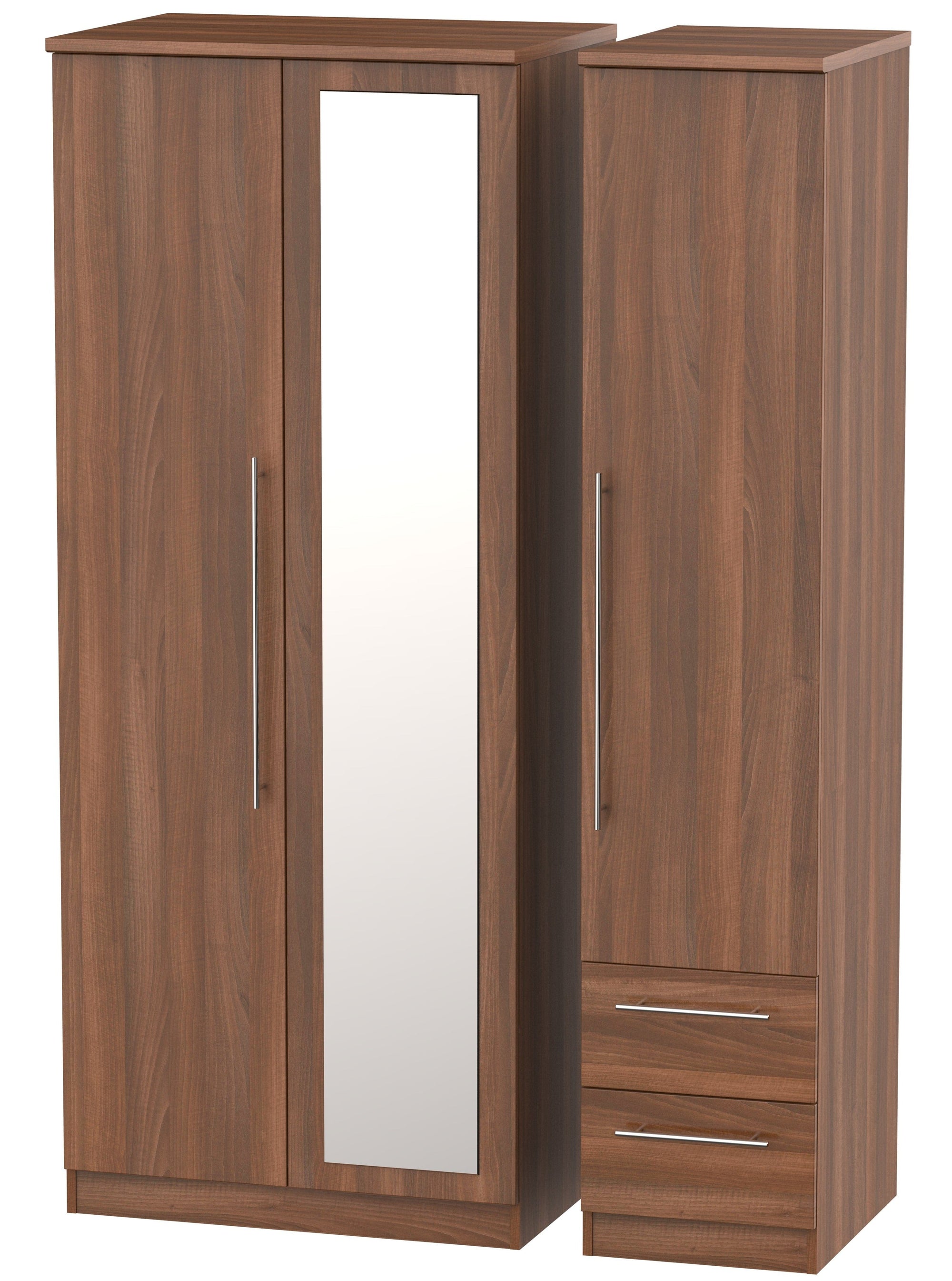 Nottingham 3 Door 2 Drawer Combi Wardrobe