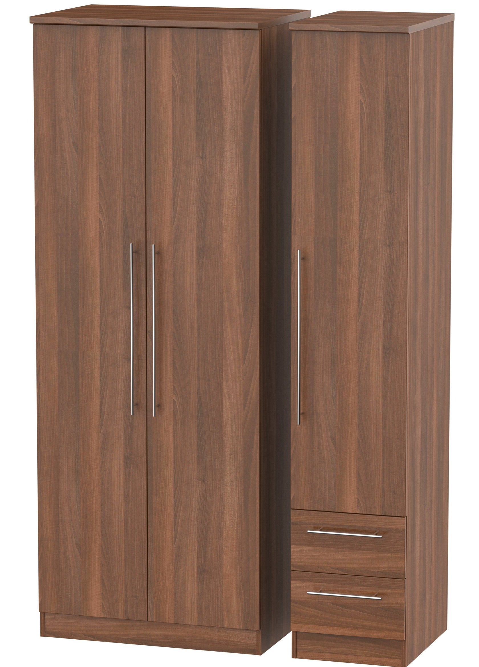 Nottingham 3 Door 2 Right Drawer Tall Wardrobe