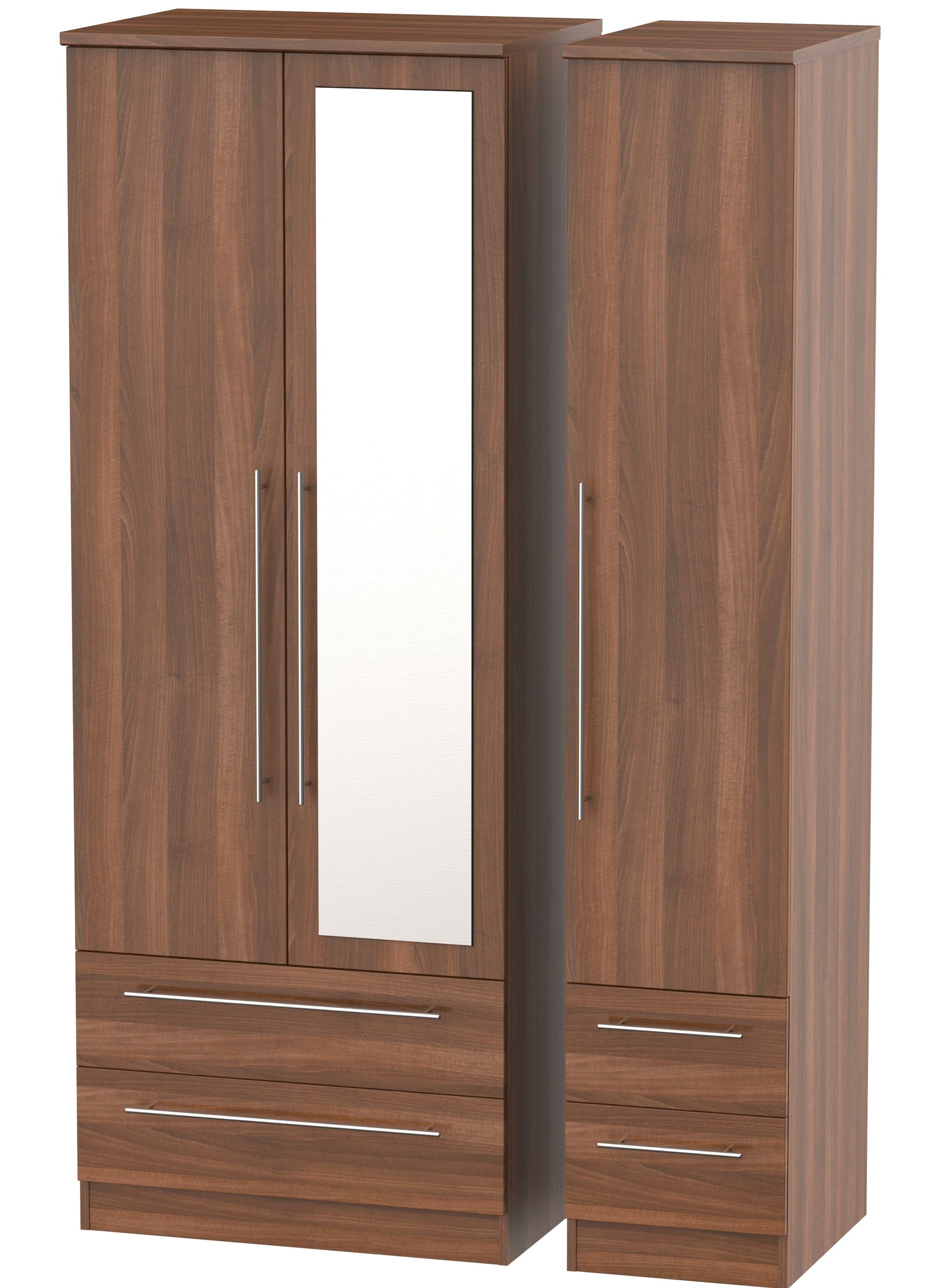 Nottingham 3 Door 4 Drawer Tall Combi Wardrobe