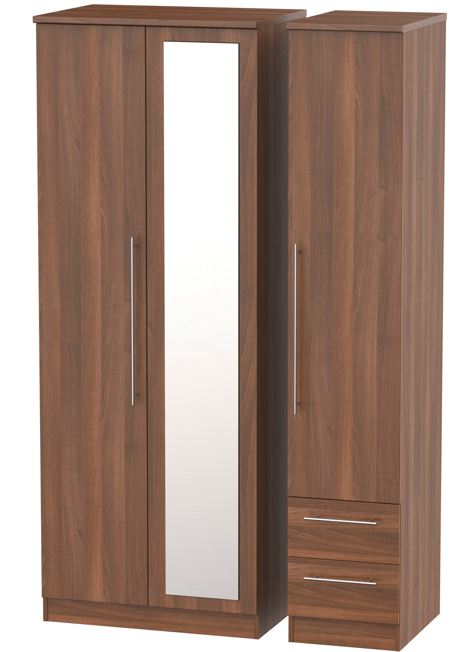 Nottingham 3 Door 2 Drawer Tall Combi Wardrobe