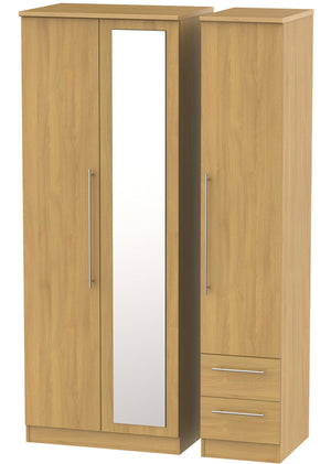 Nottingham 3 Door 2 Drawer Tall Combi Wardrobe