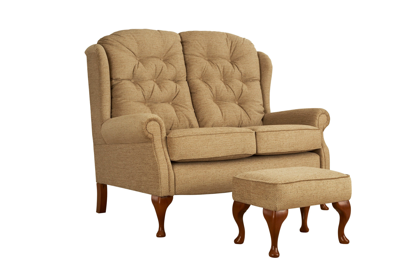 Celebrity Woburn Legged Fabric Fixed 2 Seat Settee